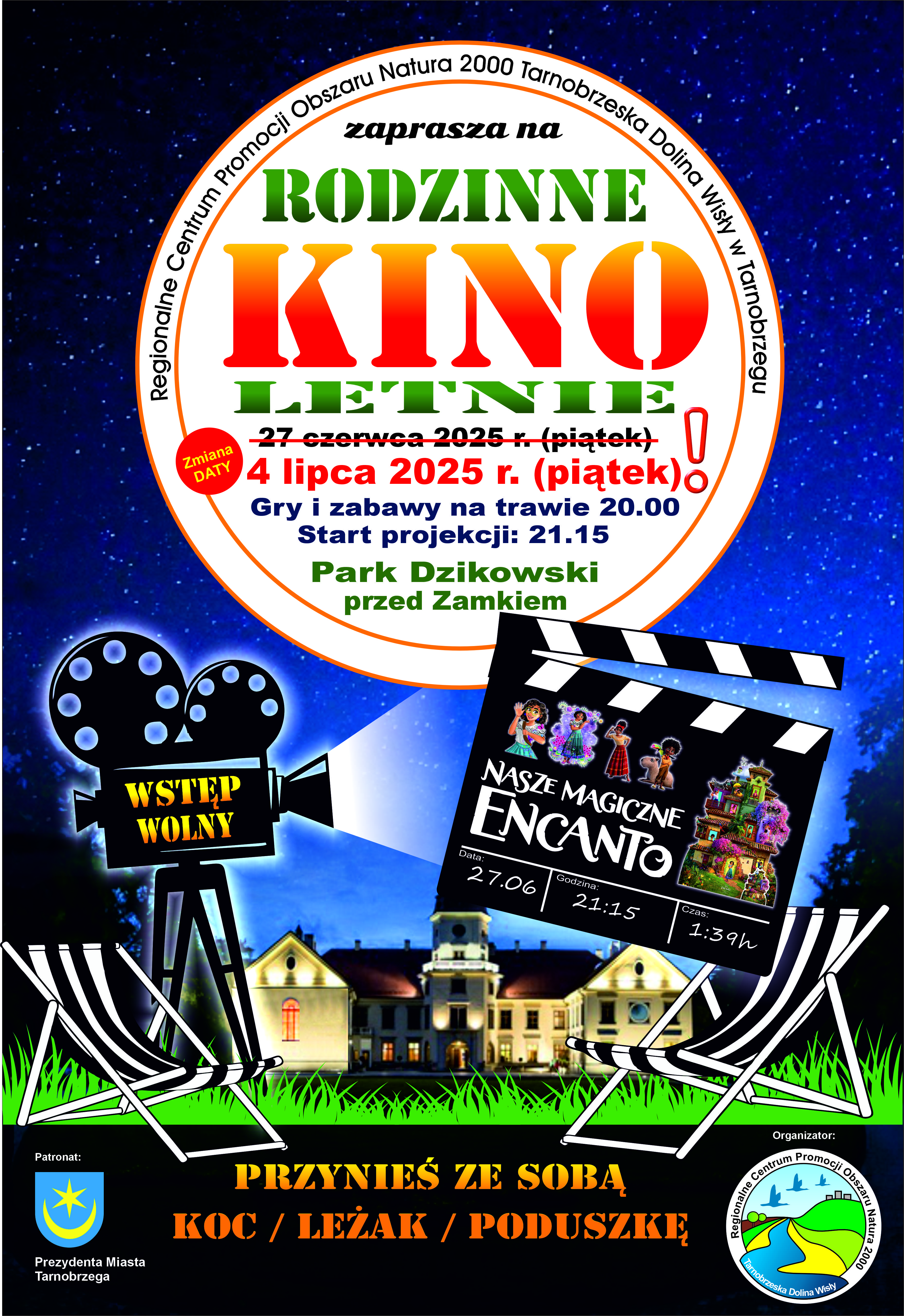 Kino Letnie - zmiana terminu!